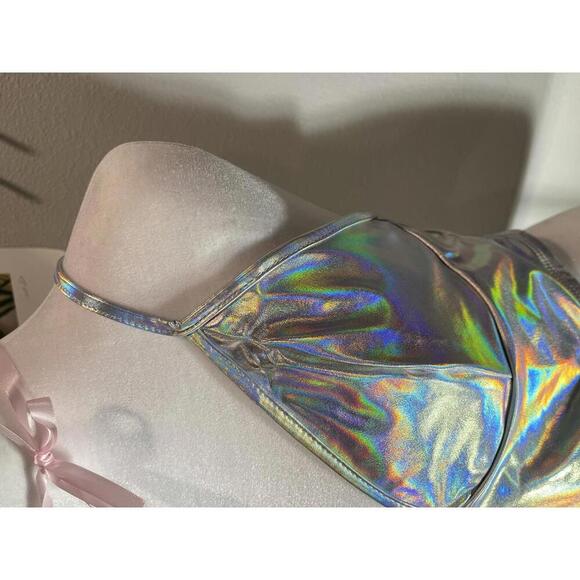 Vinaderhom Women's Metallic Crop Top- Size XL NWOT - Picture 5 of 6